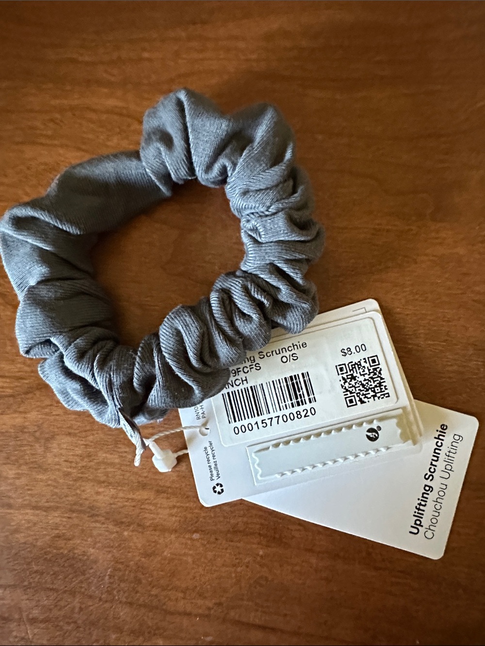 Lululemon Uplifting Scrunchie Duo in Heather Gray-Anchor NWT - Picture 3 of 6
